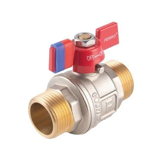 Ferro F-Power golyóscsap pillangókarral 1/2" KK