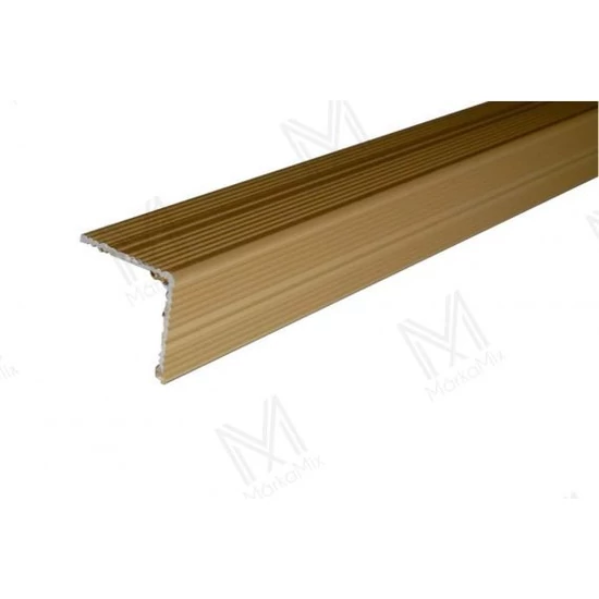 Aspro alumínium lépcsőprofil 30x30mm öntapadós eloxált arany 0,90m