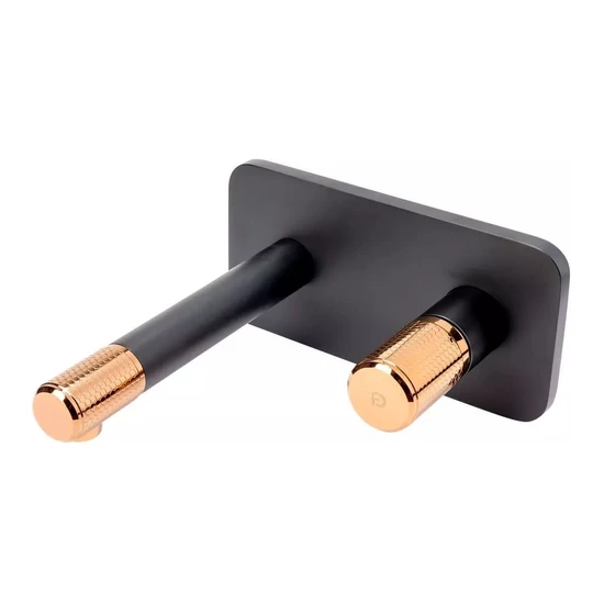 FDESIGN ARDESIA mosdócsaptelep süllyesztett rosegold/fekete