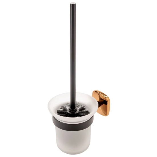 FDESIGN MERIDA WC kefe tartó fekete/rosegold