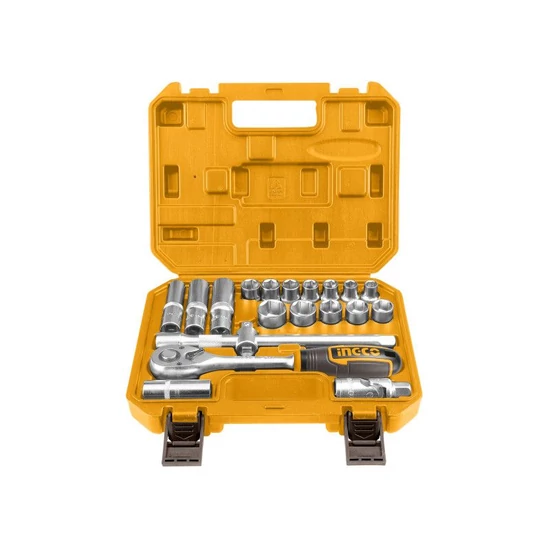 INGCO Dugókulcs készlet 20 részes 1/2" 10-24mm CrV