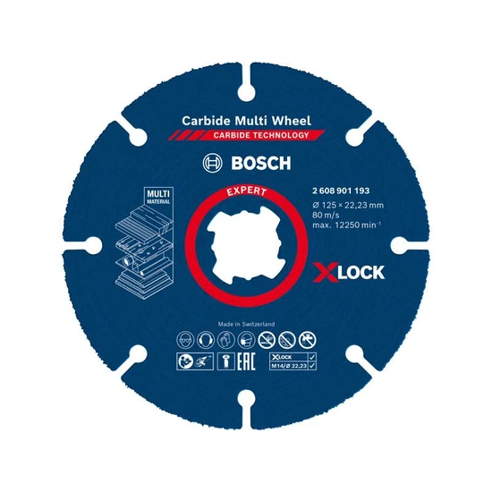 BOSCH EXPERT Multi vágókorong 125x22,2mm X-LOCK
