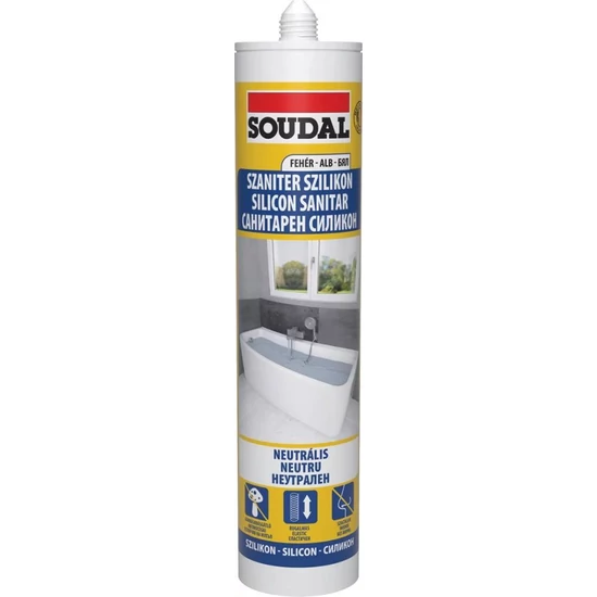 Soudal szaniter szilikon PROFIL fehér 270ml 15db/karton