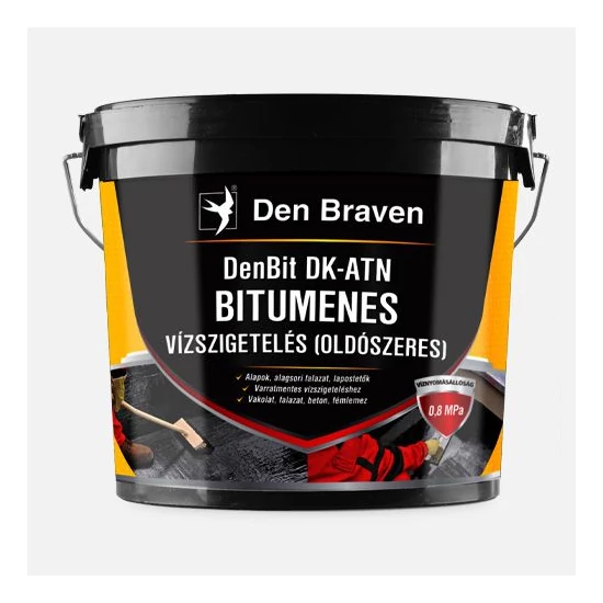 Den Braven DenBit DK-ATN Bitumenes vízszigetelés (oldószeres) 4.5kg