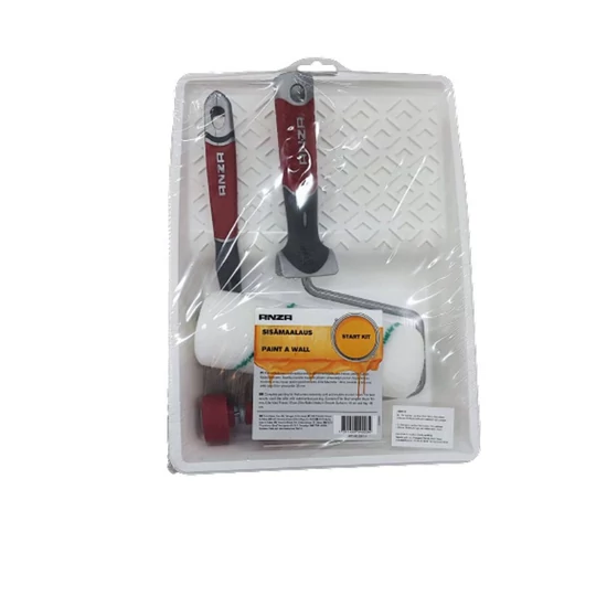 ANZA ELITE szett cage henger érdes felületre 18cm Titex +nyél+tálca+döntött ecset rövid 50mm
