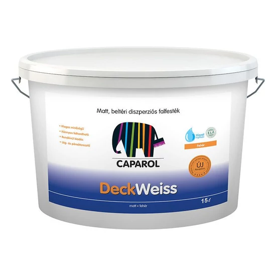 Caparol DeckWeiss beltéri falfesték fehér 4L