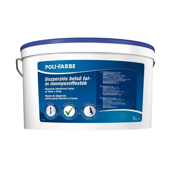 Poli-Farbe disz. belső fal-és mennyezetfesték 5L