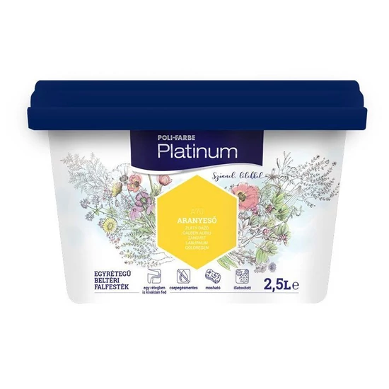 Poli-Farbe Platinum falfesték A70 aranyeső 2,5L