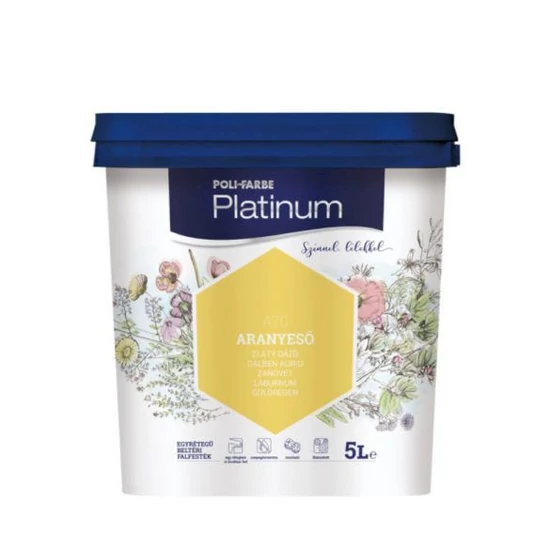 Poli-Farbe Platinum falfesték A70 aranyeső 5L