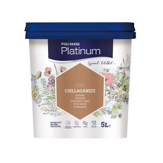 Poli-Farbe Platinum falfesték CS50 csillagánizs 5L