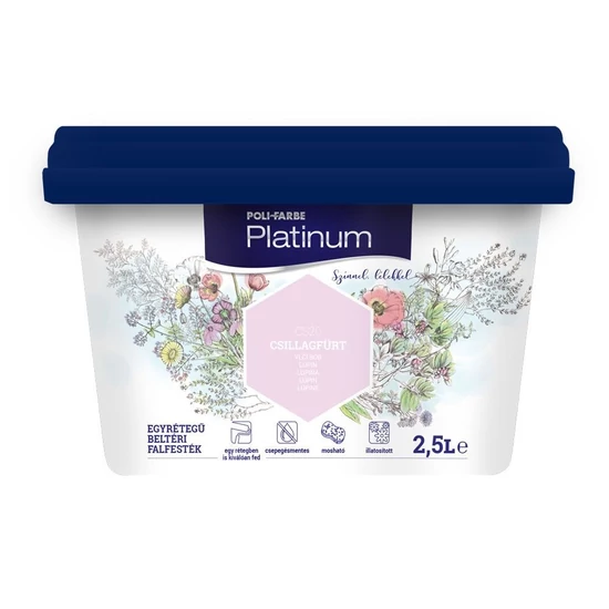 Poli-Farbe Platinum falfesték CS20 csillagfürt 2,5L