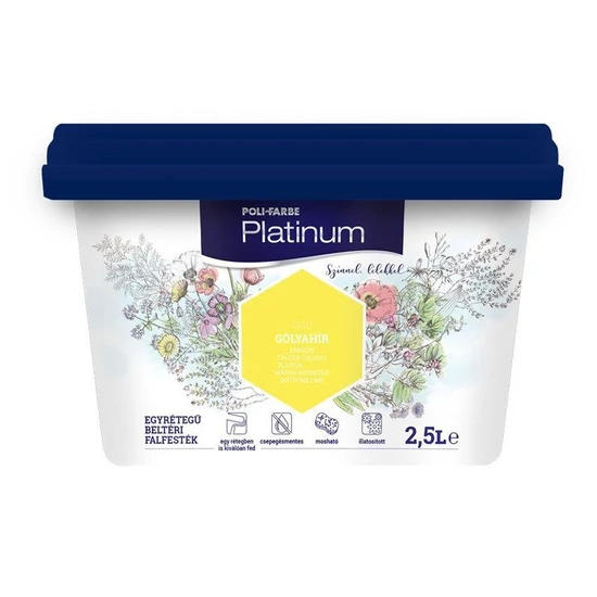 Poli-Farbe Platinum falfesték G40 gólyahír 2,5L