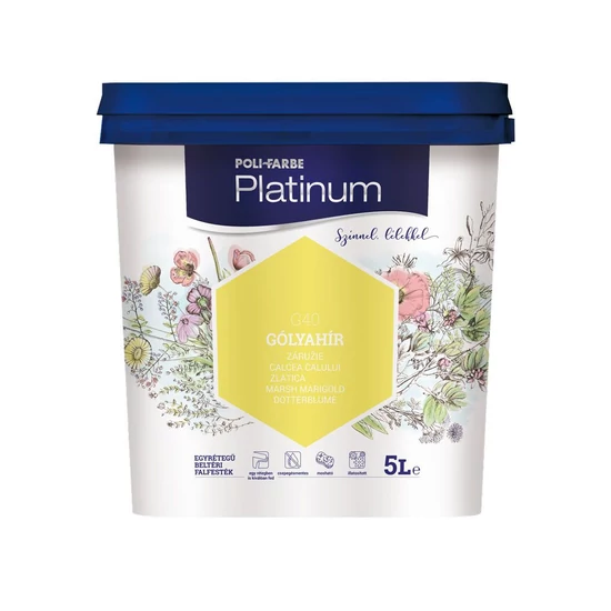 Poli-Farbe Platinum falfesték G40 gólyahír 5L