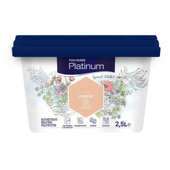 Poli-Farbe Platinum falfesték GY30 gyékény 2,5L