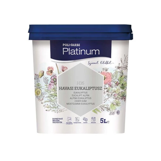 Poli-Farbe Platinum falfesték H35 havasi eukaliptusz 5L