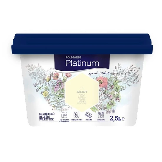 Poli-Farbe Platinum falfesték J10 jácint 2,5L