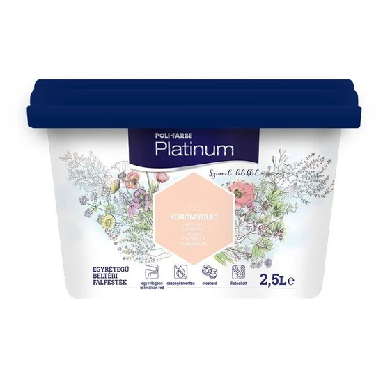 Poli-Farbe Platinum falfesték K50 kövirózsa 2,5L