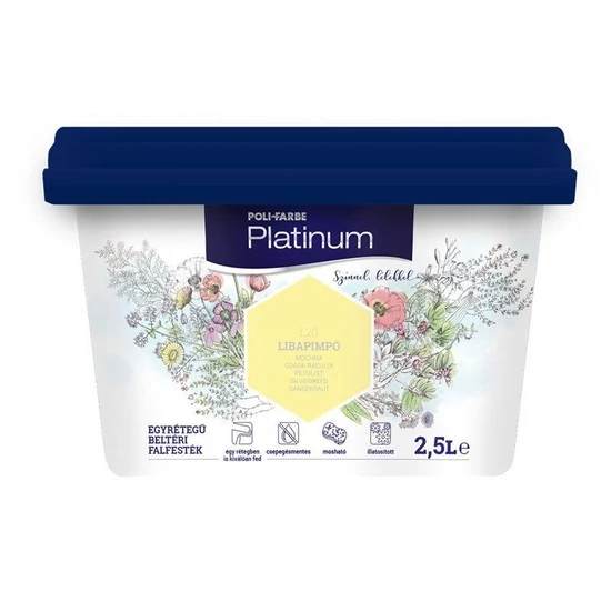 Poli-Farbe Platinum falfesték L20 libapimpó 2,5L
