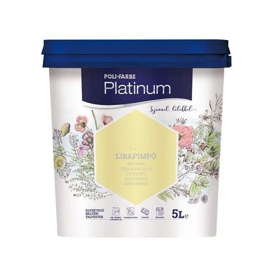 Poli-Farbe Platinum falfesték L20 libapimpó 5L