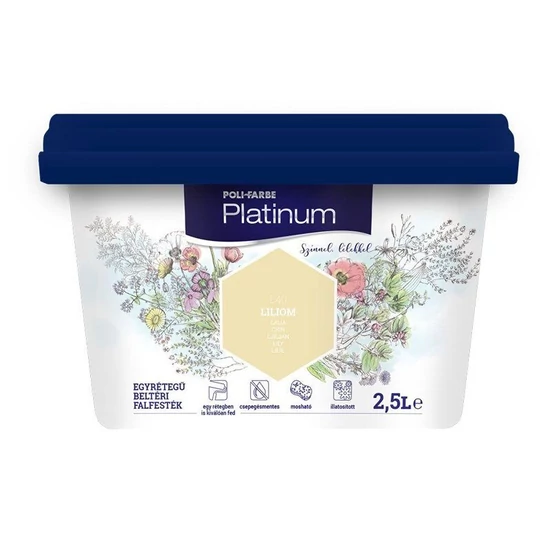 Poli-Farbe Platinum falfesték L40 liliom 2,5L