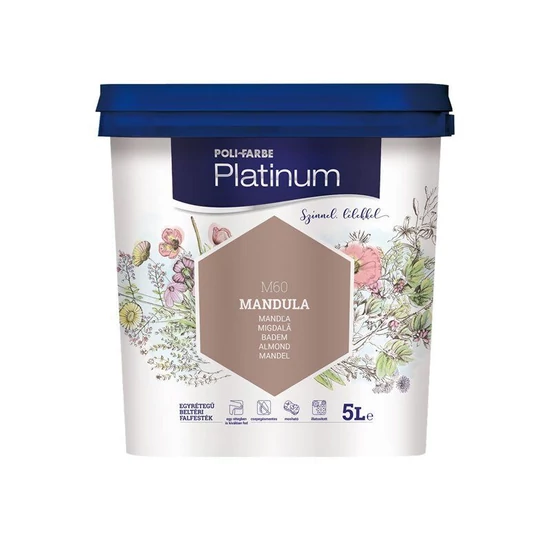Poli-Farbe Platinum falfesték M60 mandula 5L