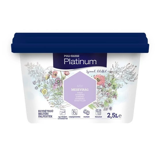 Poli-Farbe Platinum falfesték M30 mesevirág 2,5L