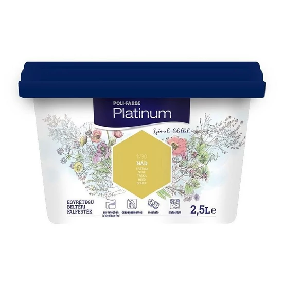 Poli-Farbe Platinum falfesték N30 nád 2,5L