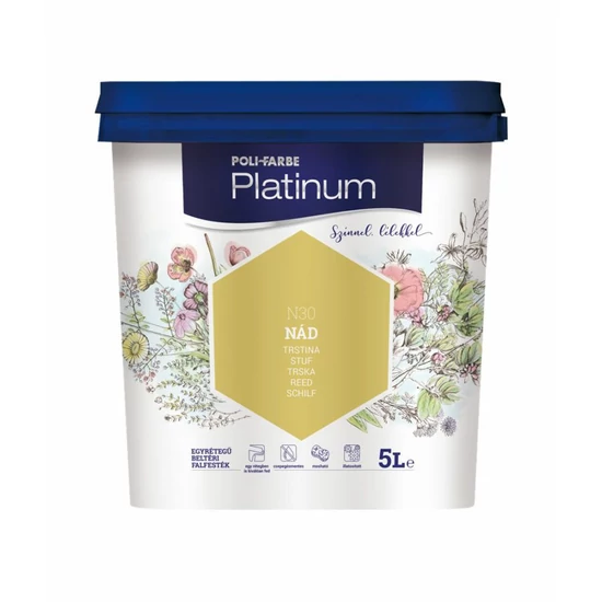 Poli-Farbe Platinum falfesték N30 nád 5L