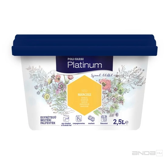 Poli-Farbe Platinum falfesték N60 nárcisz 2,5L