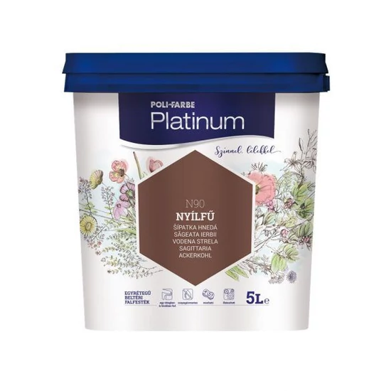 Poli-Farbe Platinum falfesték N90 nyílfű 5L