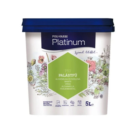 Poli-Farbe Platinum falfesték P50 palástfű 5L