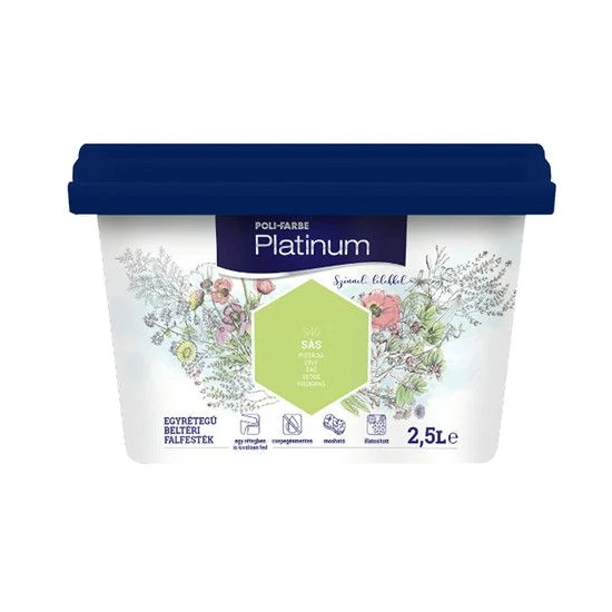 Poli-Farbe Platinum falfesték S40 sás 2,5L