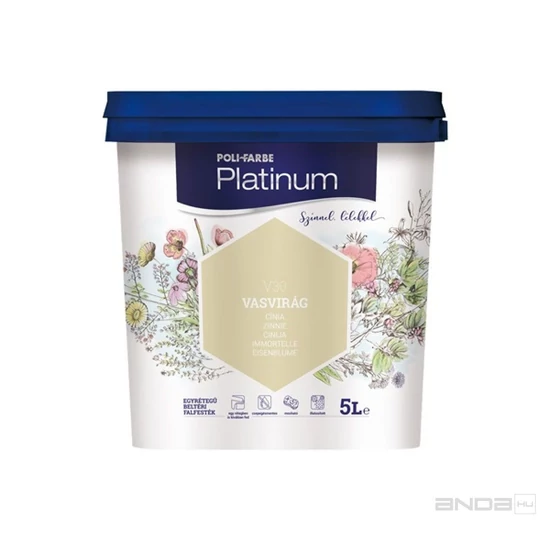Poli-Farbe Platinum falfesték V30 vasvirág 5L