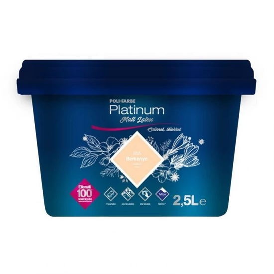 Poli-Farbe Platinum matt latex falfesték B55 berkenye 2,5L