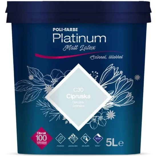 Poli-Farbe Platinum matt latex falfesték C30 cipruska 5L