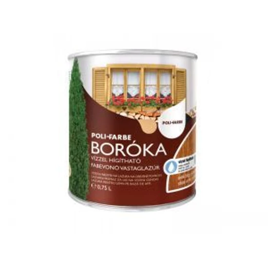 Poli-Farbe Boróka lazúr antik tölgy 0,75L