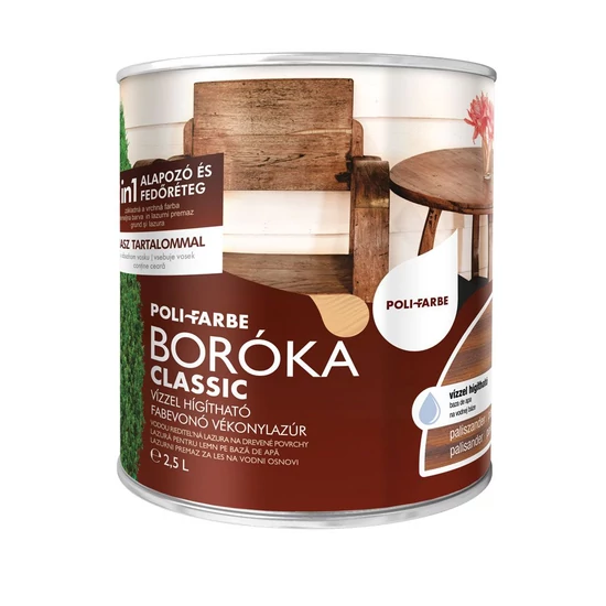 Poli-Farbe Boróka lazúr paliszander 2,5L