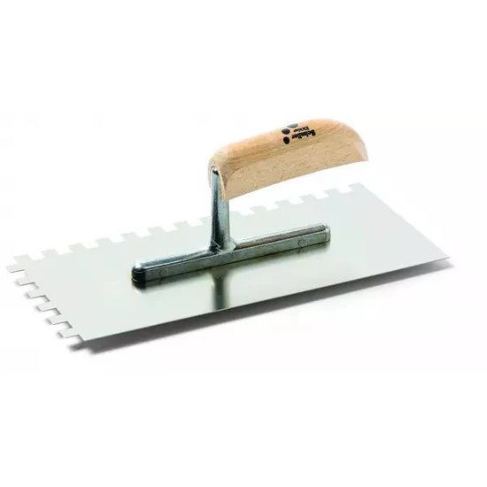 Schuller Stan Karo C1 fogazott glettelő, rozsdamentes 4x4 13x28cm 10db/doboz