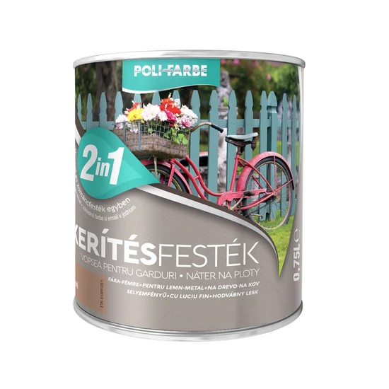 Poli-Farbe Kerítésfesték kávé 0,75L