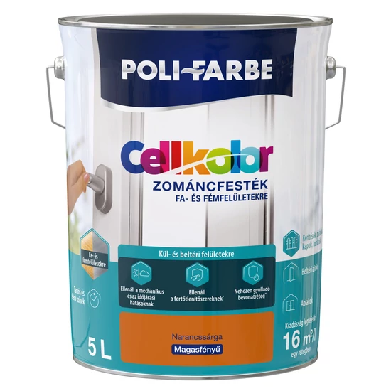 Poli-Farbe Cellkolor mf. zománcfesték narancssárga 5L