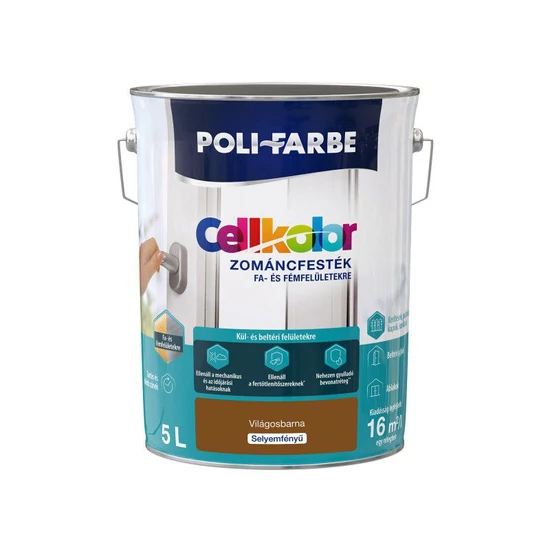 Poli-Farbe Cellkolor sf. zománcfesték világosbarna 5L