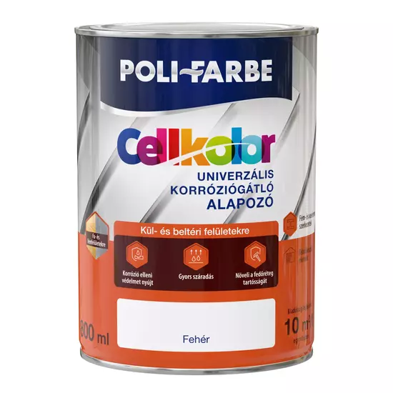Poli-Farbe Cellkolor univerzális korróziógátló alapozó fehér 0,8L