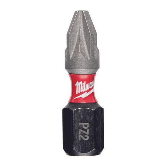 Milwaukee SHOCKWAVE csavarozó bit PZ2 25mm 25db/csomag