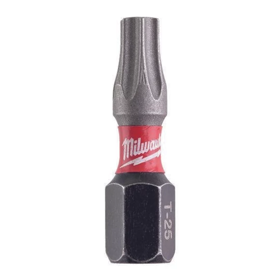Milwaukee SHOCKWAVE csavarozó bit TX25 25mm 25db/csomag