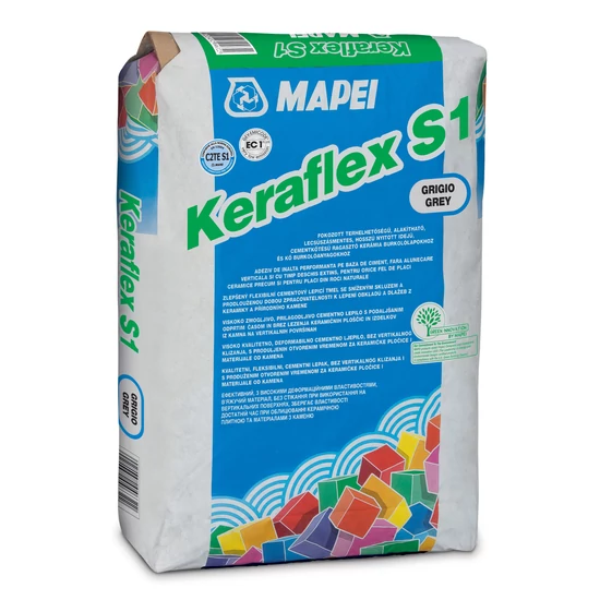 Mapei Keraflex S1 csemperagasztó szürke 25kg