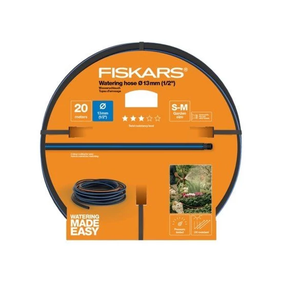 Fiskars Solid locsolótömlő 13mm-es 1/2" 20m