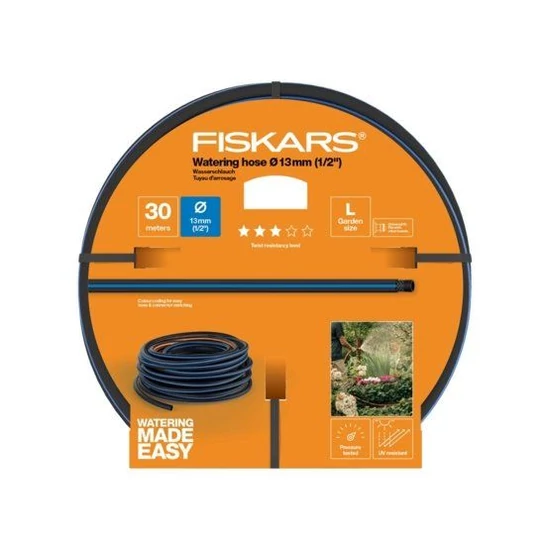 Fiskars Solid locsolótömlő 13mm-es 1/2" 30m