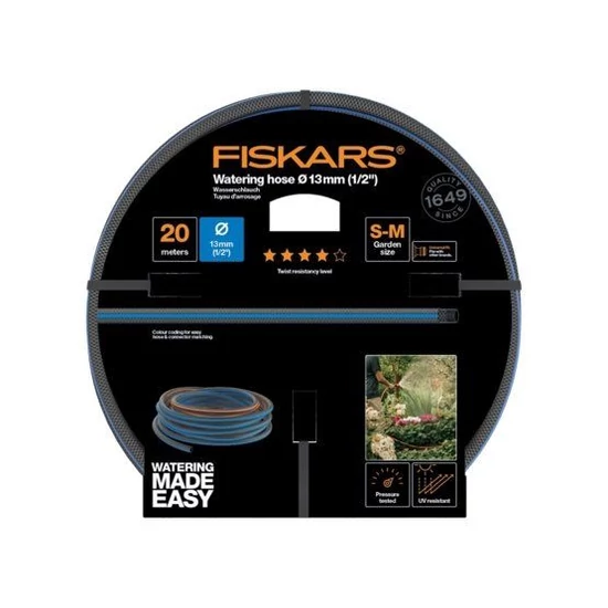 Fiskars Comfort locsolótömlő 13mm-es 1/2" 20m