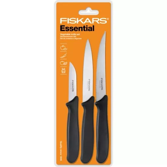 Fiskars Essential zöldségkés készlet 3 részes