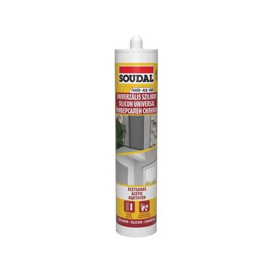 Soudal univerzális szilikon fehér 280ml 15db/karton